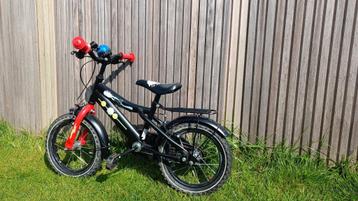Kinderfiets rood/zwart 14 inch beschikbaar voor biedingen