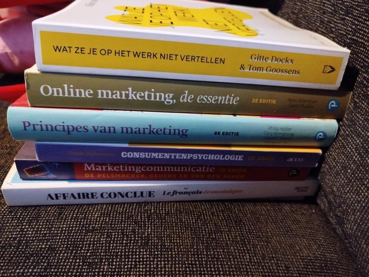 Studieboeken 1e jaar marketing bachelor AP, Boeken, Studieboeken en Cursussen, Zo goed als nieuw, Hogeschool, Ophalen of Verzenden