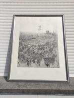 gravure signe armand apol, Antiek en Kunst, Kunst | Etsen en Gravures, Ophalen