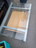 Salontafel met glazen blad, Ophalen, Gebruikt
