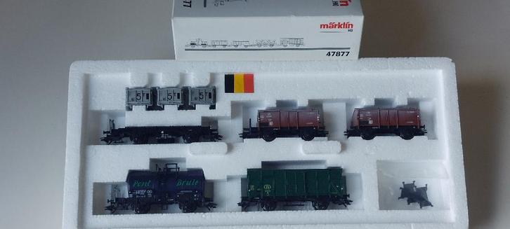 SNCB/NMBS MARKLIN SET DE 5 WAGONS OLD TIMER*HO*AC* 47877, Hobby & Loisirs créatifs, Trains miniatures | HO, Comme neuf, Wagon