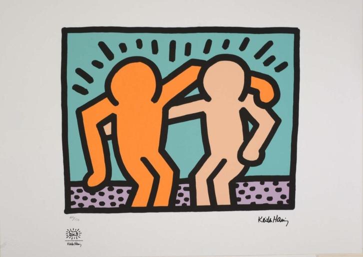 Keith Haring - Best Buddies, Antiek en Kunst, Kunst | Litho's en Zeefdrukken, Ophalen of Verzenden