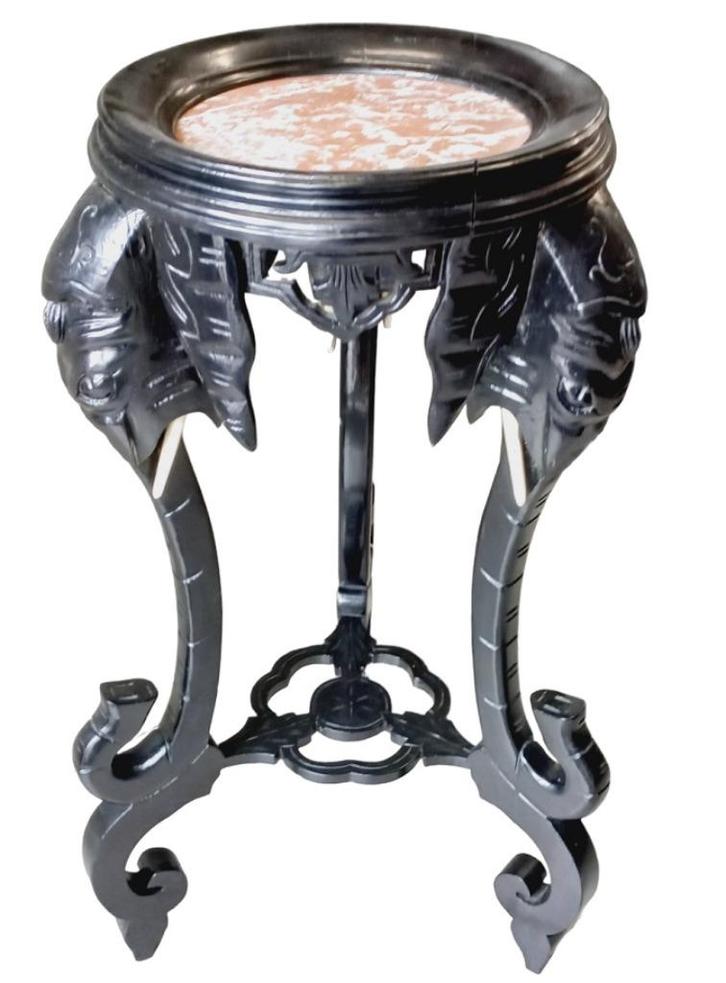 gebeeldhouwd olifanten bijzettafeltje., Antiek en Kunst, Antiek | Meubels | Tafels, Ophalen