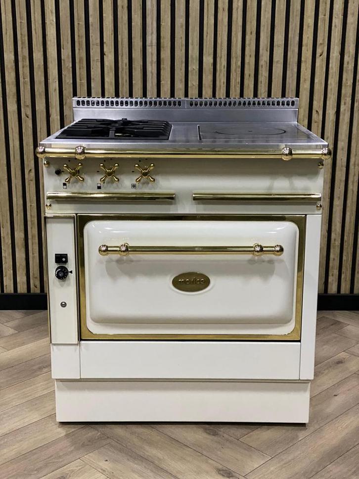 Luxe Fornuis Morice + Gasoven Uniek Showroommodel Zeldzaam, Elektronische apparatuur, Fornuizen, Nieuw, Vrijstaand, Gas, Grill