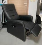 Elektrische Relaxzetel Fauteuil Leer Met liftfunctie, Ophalen, Zo goed als nieuw, Leer