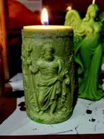 groene kaars poseidon, Huis en Inrichting, Woonaccessoires | Kandelaars en Kaarsen, Ophalen, Nieuw, Kaars