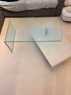 Glazen salontafel, Huis en Inrichting, Ophalen, Gebruikt, 50 tot 100 cm, 50 tot 100 cm