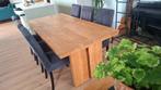 Meubelset in teak, Huis en Inrichting, Complete eetkamers, Ophalen, Zo goed als nieuw, Landelijk, 6 tot 8 stoelen