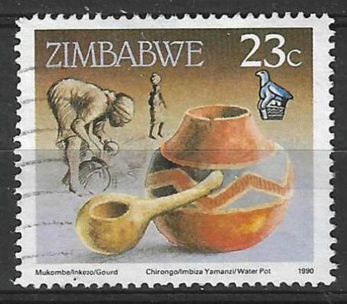 Zimbabwe 1990 - Yvert 200 - Het leven in Zimbabwe (ST), Timbres & Monnaies, Timbres | Afrique, Affranchi, Zimbabwe, Envoi
