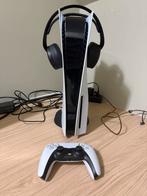 Ps5 disc 2TB+ racing wheel logitec, Games en Spelcomputers, Spelcomputers | Sony PlayStation 5, Ophalen, Zo goed als nieuw, Playstation 5