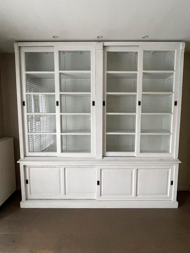 Buffetkast wit Flamant, Huis en Inrichting, Kasten | Buffetkasten, Gebruikt, 200 cm of meer, 200 cm of meer, 50 tot 75 cm, Met deur(en)