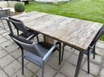 Table de jardin et 6 chaises, Tuin en Terras, Ophalen, Zo goed als nieuw
