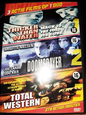 DVD Thicker Than Water + Doomsdayer + Total Western