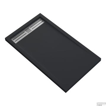 Receveur de douche en pierre composite 140x90cm Noir beschikbaar voor biedingen