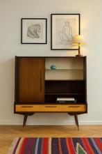 Prachtige vintage duo tone barkast, Gebruikt, Vintage, Ophalen of Verzenden, Met deur(en)