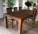 Mooie Houten tafel, Huis en Inrichting, Ophalen, Gebruikt, Rechthoekig