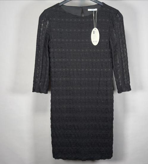 Zwarte jurk (met edc-tag), Kleding | Dames, Jurken, Zo goed als nieuw, Maat 36 (S), Zwart, Onder de knie, Ophalen of Verzenden