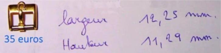 Boucle montre OMEGA plaquée or vintage originale de 12 mm, Verzamelen, Overige Verzamelen, Nieuw, Ophalen of Verzenden