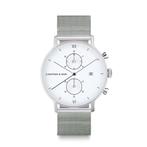 Horloge: Kapten & Son Chrono Silver Mesh – Elegant & Tijdloo, Overige merken, Overige materialen, Polshorloge, Overige materialen