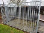 Hondenkennel in galvanise, Dieren en Toebehoren, Hondenhokken, Ophalen, Hondenkennel, 110 cm of meer, 65 tot 100 cm