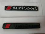 AudiSport koffer logo > blinkend zwart / zwart zilver, Auto-onderdelen, Carrosserie, Nieuw, Achterklep, Ophalen of Verzenden, Achter