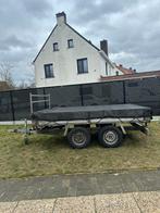 Geremde dubbelas aanhangwagen plateau, Auto diversen, Aanhangers en Bagagewagens, Ophalen of Verzenden, Zo goed als nieuw