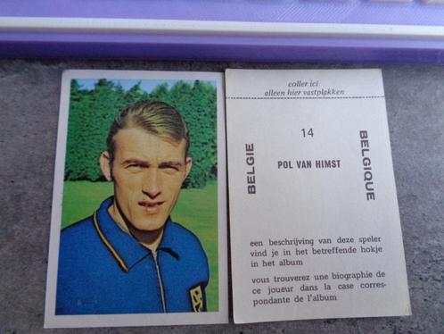 Voetbal WORLD CUP MEXICO 70 anno 1970 VAN HIMST PAUL, Hobby en Vrije tijd, Stickers en Plaatjes, Zo goed als nieuw, Verzenden
