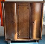 Vintage gebeeldhouwde houten kledingkast, Ophalen