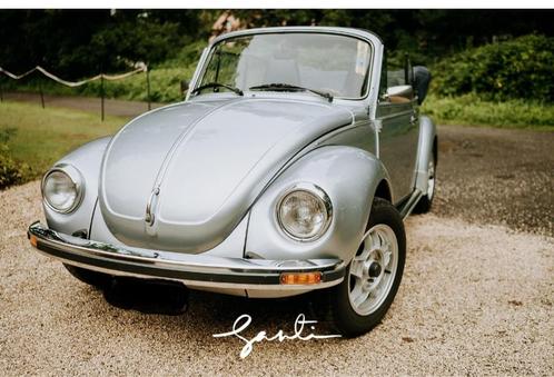 vw kever cabrio, Auto's, Oldtimers, Particulier, Volkswagen, Benzine, Cabriolet, 2 deurs, Handgeschakeld, Blauw, Blauw, Leder
