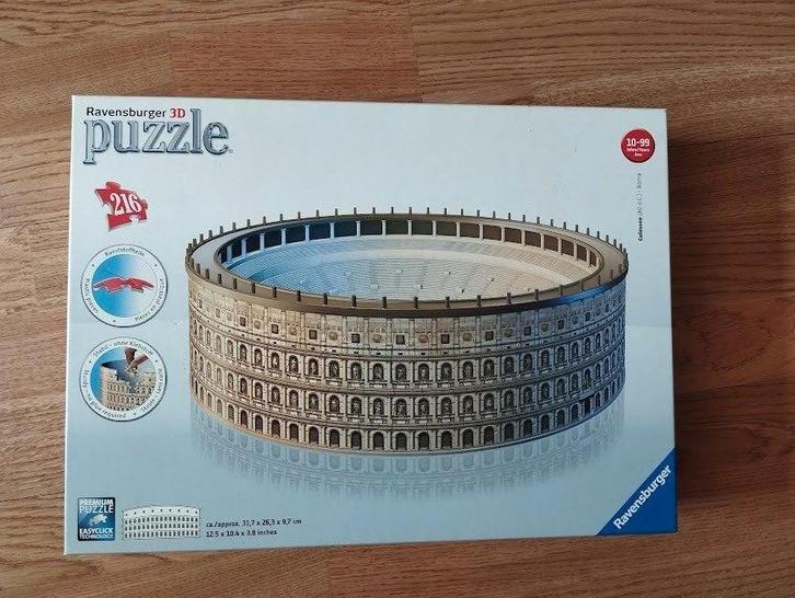 3D puzzel Colosseum, Hobby en Vrije tijd, Denksport en Puzzels, Zo goed als nieuw, Rubik's of 3D-puzzel, Minder dan 500 stukjes