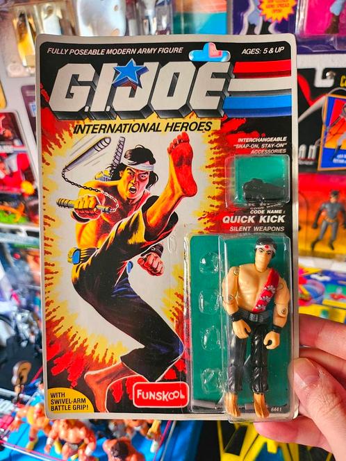 GI JOE Quick Kick (Funskool - 1987) ZELDZAAM!, Verzamelen, Beelden en Beeldjes, Zo goed als nieuw, Ophalen of Verzenden