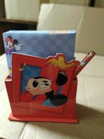 bureaustaander Mickey met blaadjes en potlood, Diversen, Schoolbenodigdheden, Ophalen of Verzenden, Nieuw