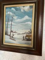 Peinture « Paysage hivernal des Ardennes flamandes », Enlèvement