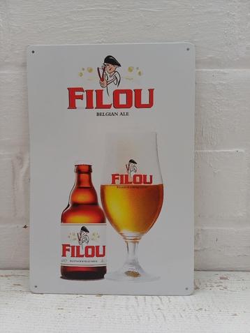 Panneau en métal bière Filou - neuf dans l'emballage