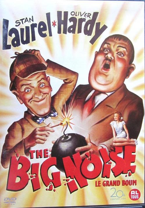 DVD KOMISCH- LAUREL & HARDY -THE BIG NOISE (ZELDZAAM), Cd's en Dvd's, Dvd's | Komedie, Zo goed als nieuw, Actiekomedie, Alle leeftijden