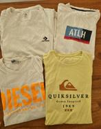Lot de 4 tee-shirts dont Quicksilver, Converse, Diesel, Ophalen of Verzenden, Gebruikt