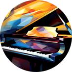 Piano Muurcirkel 120x120 Metaal + Ophangsysteem, Huis en Inrichting, Woonaccessoires | Schilderijen, Tekeningen en Foto's, Nieuw