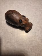 Houten sculptuur neushoorn, Antiek en Kunst, Kunst | Beelden en Houtsnijwerken, Ophalen of Verzenden