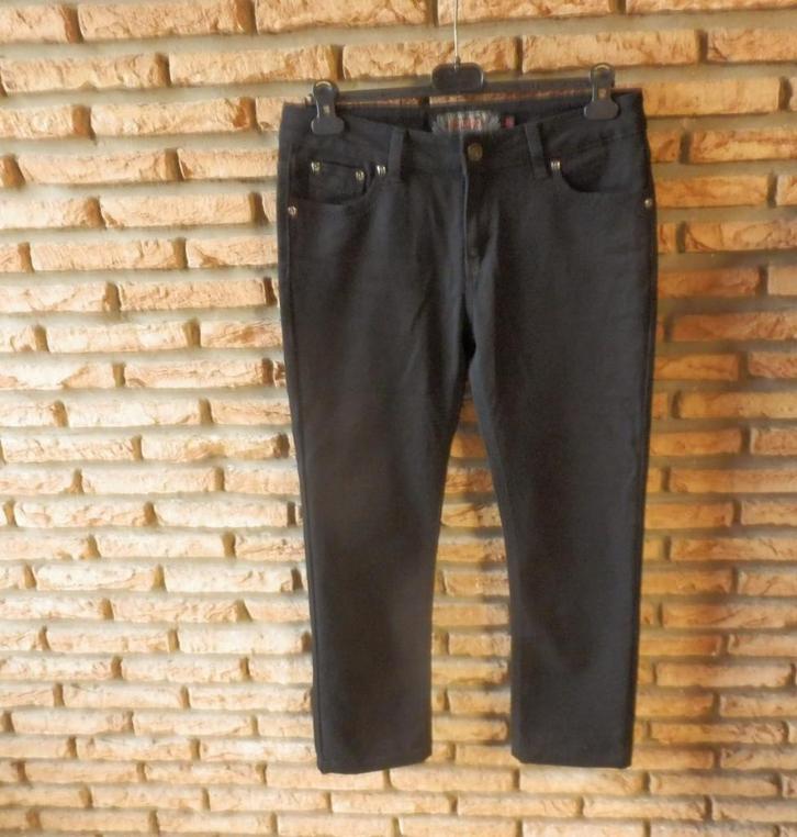 (31)- jeans femme t.42 noir - onado -, Kleding | Dames, Spijkerbroeken en Jeans, Zo goed als nieuw, W33 - W36 (confectie 42/44)