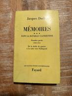 Mémoires dans la bataille clandestine, première partie -, Enlèvement ou Envoi, Jacques Duclos, Général, Deuxième Guerre mondiale