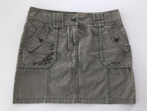 QS by s. Oliver kaki mini rok maat 36/38, Kleding | Dames, Rokken, Gedragen, Maat 36 (S), Boven de knie, Ophalen of Verzenden
