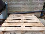 Zware blok-pallet in goede staat droog in garage, Ophalen, Grenen, Zo goed als nieuw, 50 mm of meer