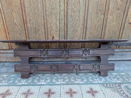 Vintage houten hal kapstok, Antiek en Kunst, Curiosa en Brocante, Ophalen