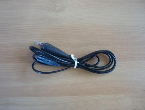 Zwart netsnoer 2-pin C7 female Euronetsnoer Eurostekker 1,8m, Computers en Software, Pc- en Netwerkkabels, Ophalen of Verzenden