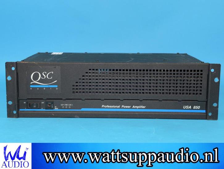 QSC USA850 2 channel Professional versterker USA 850, Audio, Tv en Foto, Versterkers en Ontvangers, Gebruikt, Stereo, 120 watt of meer
