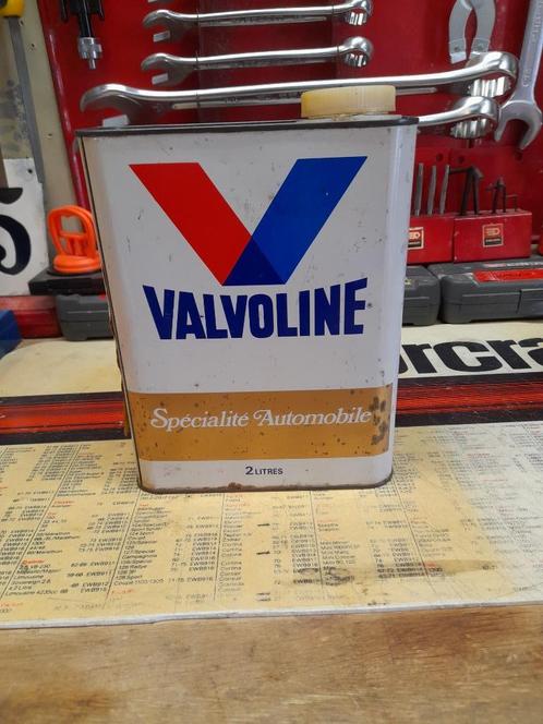 Oud, leeg blikje met valvoline-olie, Verzamelen, Blikken, Gebruikt, Overige, Overige merken, Verzenden