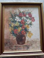 Vase de fleurs d'Agnès Galland - peinture à l'huile s./ toil, Antiquités & Art, Enlèvement