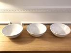 Lot de 3 saladiers / plats de service blanc, Ophalen of Verzenden