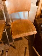 Vintage houten schoolstoelen en stapelstoelen perfecte staat, Enlèvement ou Envoi