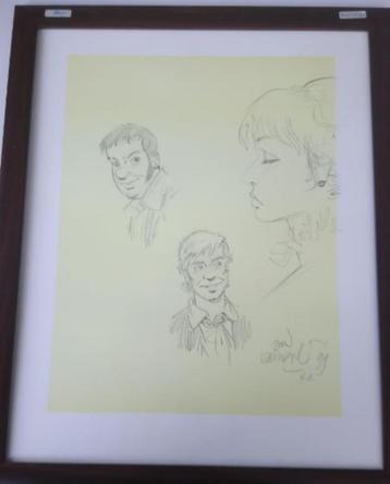 Originele tekening Robert & Bertrand : Vandersteen -Van Riet beschikbaar voor biedingen